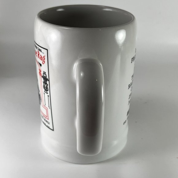 Vtg The Red Rose Rag Ceramic Coffee Tea Cup Mug Souvenir Goldenrod Showboat - Picture 3 of 12